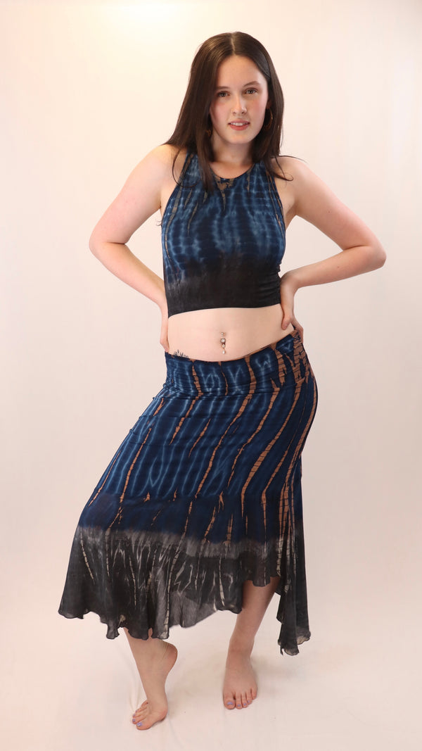 TIE DYE BOHO SKIRT