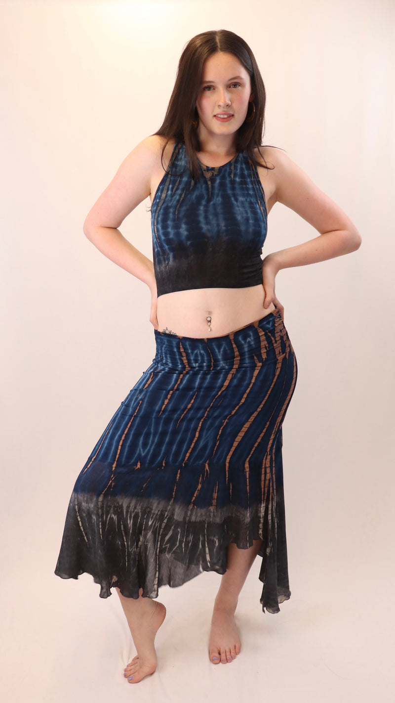 TIE DYE BOHO SKIRT